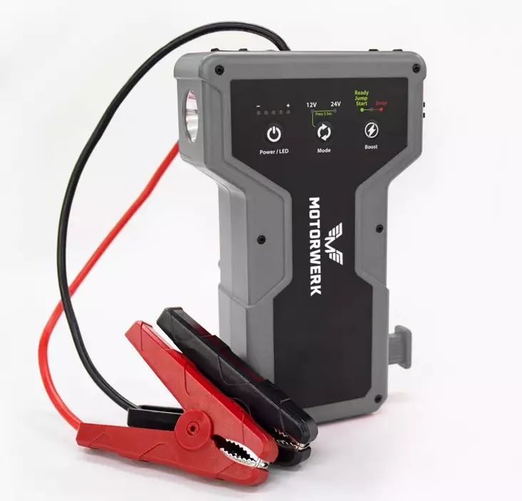 Motorwerk 12/24V 27000mAh raskaan kaluston apukäynnistin - Akkulaturit ja apukäynnistys - 6438014379906 - 1