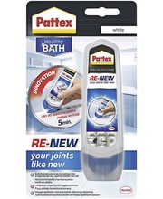 Pattex re-new 100ml silikonisauman ehostaja valkoinen - Tasoitteet ja täyteaineet - 4015000435536 - 1