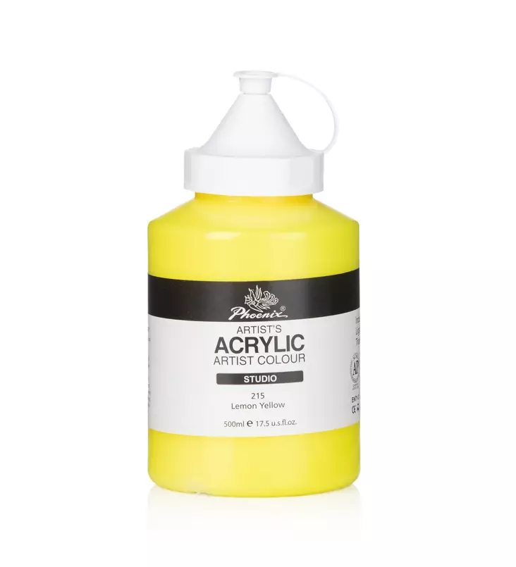 Phoenix Artist Studio 500ml akryylimaali - Akryylimaalit- ja värit - 6941985237316 - 1