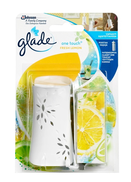 Pidike Glade One Touch 10ml fresh lemon - Puhdistusaineet - 5000204817256 - 1