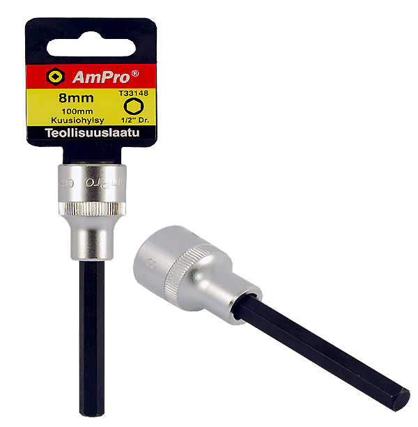 Pitkä kuusiokärkihylsy 1/2" 5mm - Hylsyt ja adapterit - 795609331456 - 1