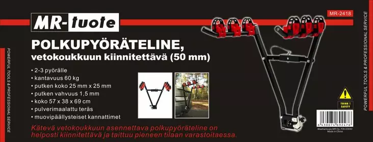 Polkupy=C3=B6r=C3=A4teline 2-3 py=C3=B6r=C3=A4lle - Polkupyörätarvikkeet ja varaosat - 6430074692476 - 1