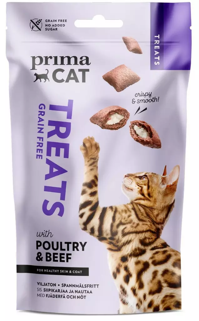 PrimaCat Treats Crunchy Skin  coat 40 g - Kissan ruoka - 6430069583796 - 1