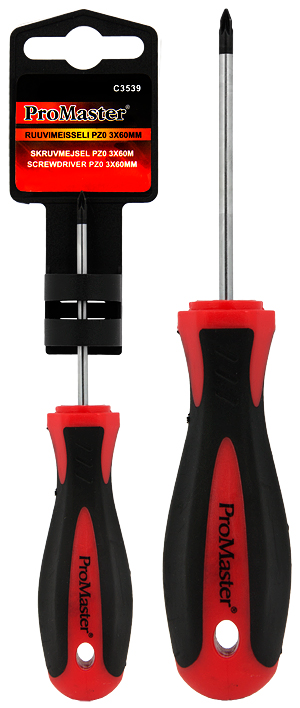 Ruuvimeisseli pz0 3x60mm - Ruuvimeisselit - 6420286835396 - 1