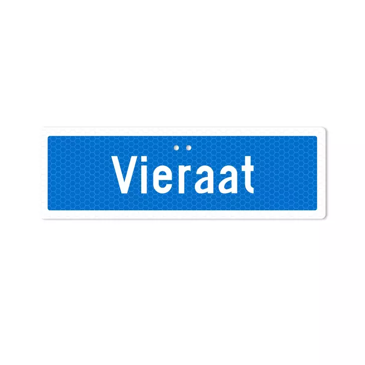 Sekure 3mm 50x16cm alumiinikyltti "Vieraat" - Opaste- ja varoituskyltit - 6438014353586 - 1