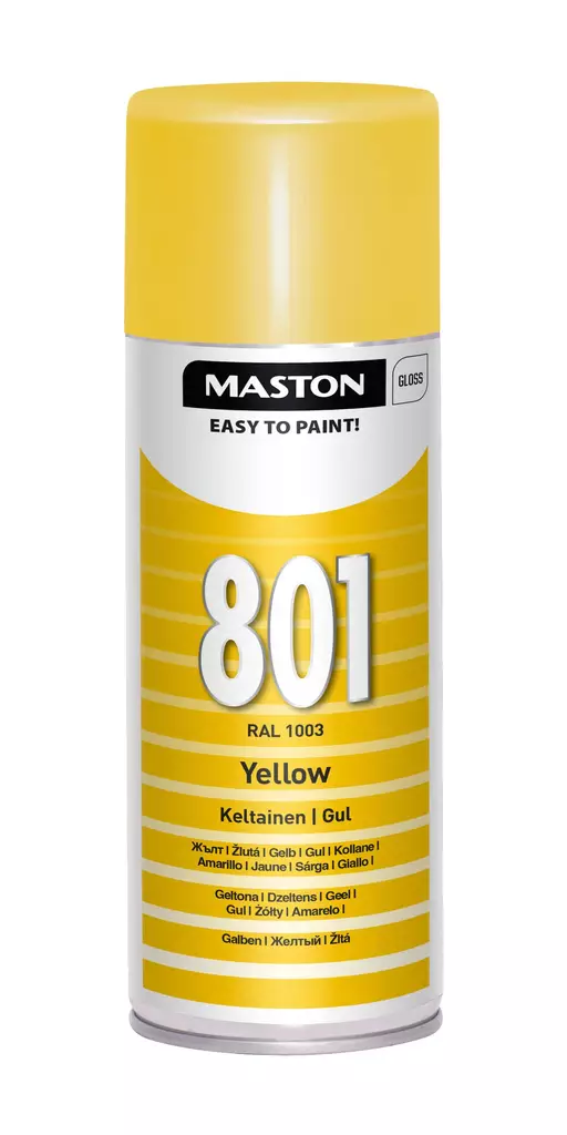 Spraymaali 100 - Keltainen 801 400ml - Spraymaalit - 6412491008016 - 1