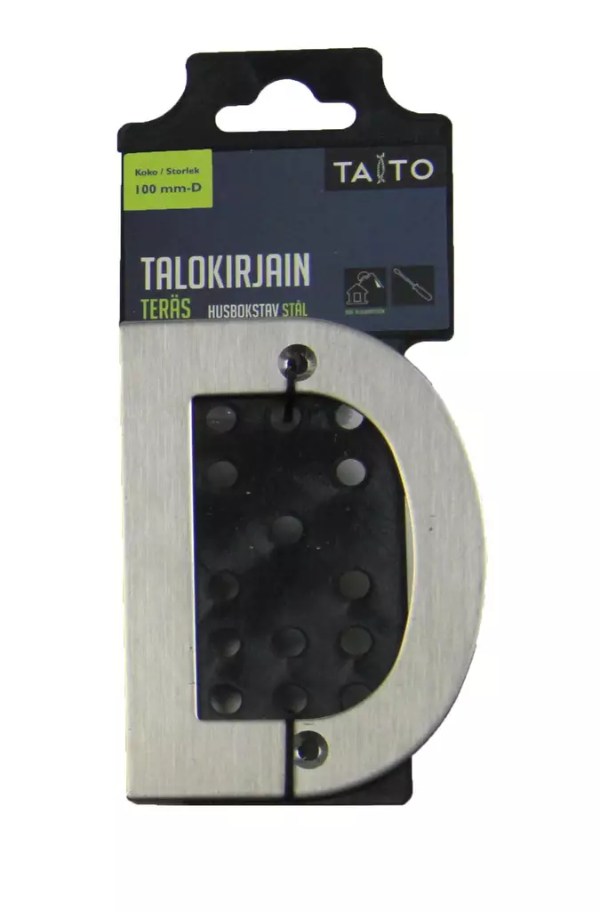 Talokirjain 100 mm ter=C3=A4s D - Postilaatikot ja talonumerot - 6416096440066 - 1