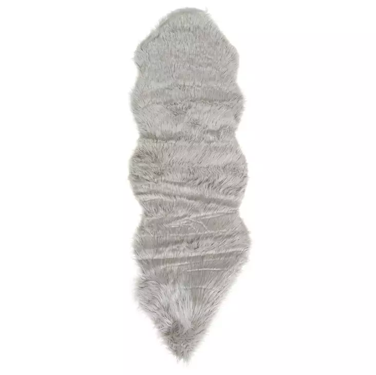 Turkistalja 180 x 60 harmaa - Lampaantaljat, lehmäntaljat, tekotaljat - 6410412973696 - 1