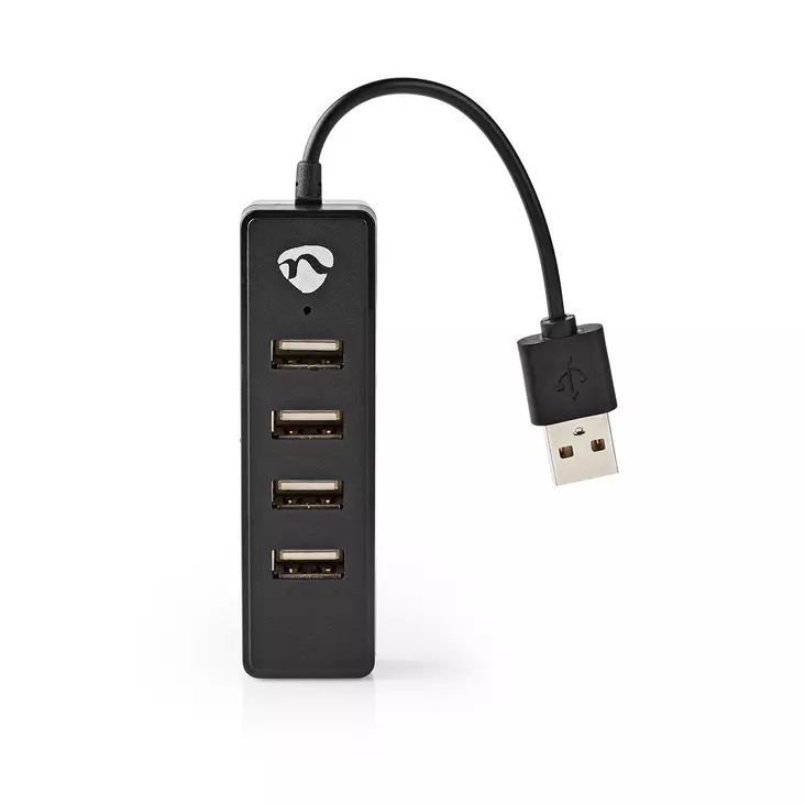 USB-keskitin | USB-A Male | 4x USB A Female | 4-Porttinen port(s) | USB 2.0 | USB Virta - Tietokone ja verkko - 5412810315116 - 1