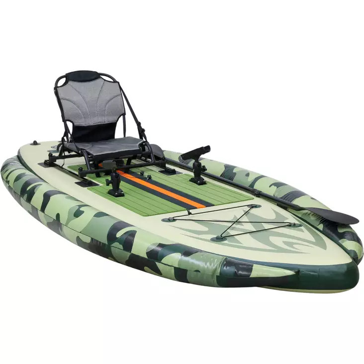 SUP-lauta kalastukseen, 330 x 130 x 15 cm, kantavuus 150 kg - Kumiveneet ja kajakit - 6438168115436 - 1