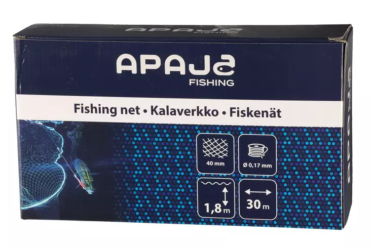 Kalaverkko 40 mm 0,17 mm 1,8 m 30 m - Kalaverkot ja katiskat - 6410416239286 - 1