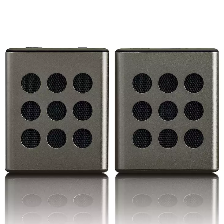Bluetooth®-stereokaiutinsarja, jossa on 8 tunnin soittoaika lisävarusteineen Harmaa - Bluetooth kaiuttimet - 8711902034216 - 1