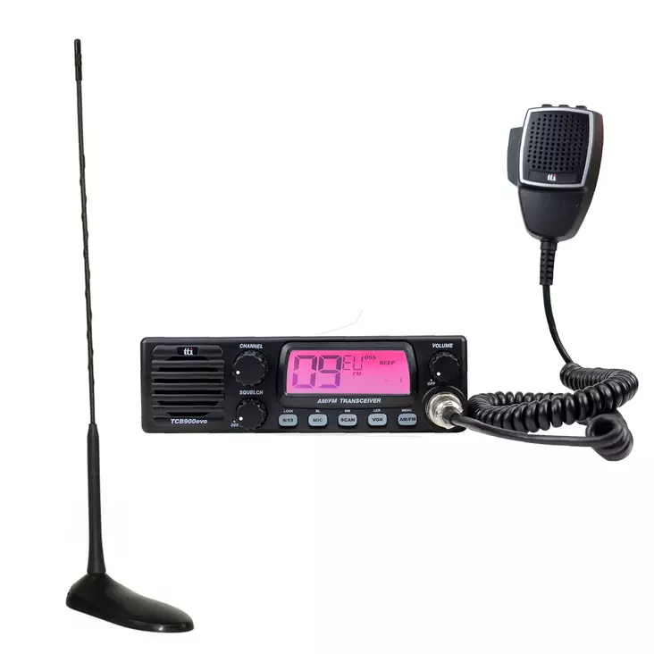 CB TTi TCB-900 EVO radioasemasarja + PNI Extra 45 CB antenni magneetilla - Radiopuhelimet ja megafonit - 5949066536106 - 1