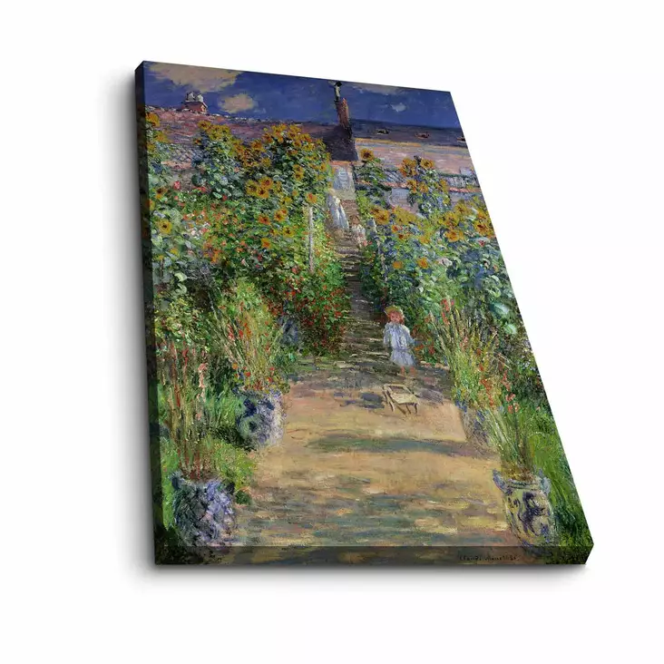 Claude Monet - Monivärinen Koristeellinen Canvas-taulu 45x70 cm, 100% Canvas ja Mäntykehys, Seinäsisustus - Taulut ja kehykset - 8683342781916 - 1
