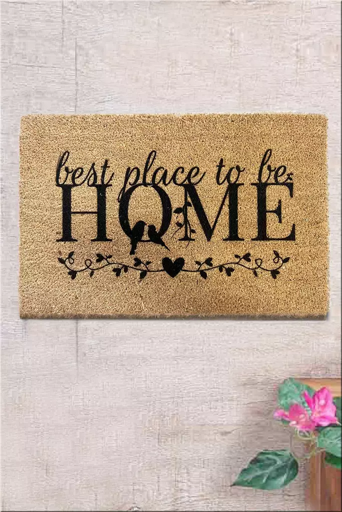 Coco Kynnysmatto - Monivärinen, 100% COIR, PVC-liukumaton, 40x60 cm, Konepestävä 30 °C, Helppo Puhdistaa - Kynnysmatot ja kuramatot - 8683743692996 - 1