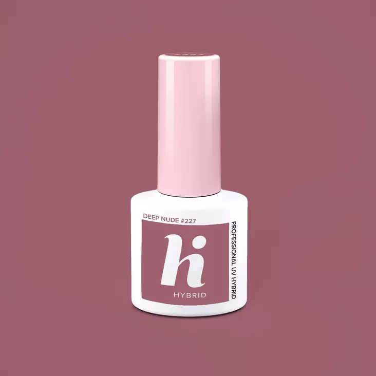 Geelikynsilakka UV #227 hi hybrid HEMA Free Deep Nude 5 ml - Geelikynsilakat - 5902751453096 - 1