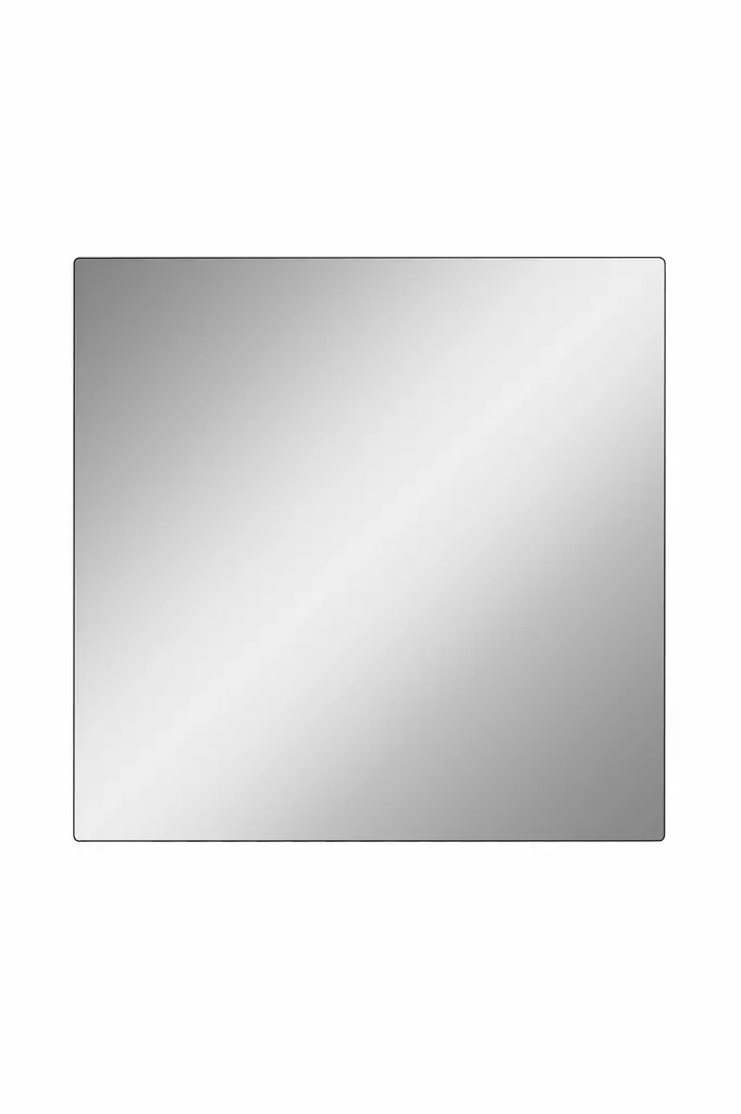 Hopeapeili 50x50 cm - Särkymätön Akryylipinta, MDF-tausta, Helppo Asennus, Kaksipuolinen Teippi, 5 mm Paksuus - Peilit - 8684282469186 - 1