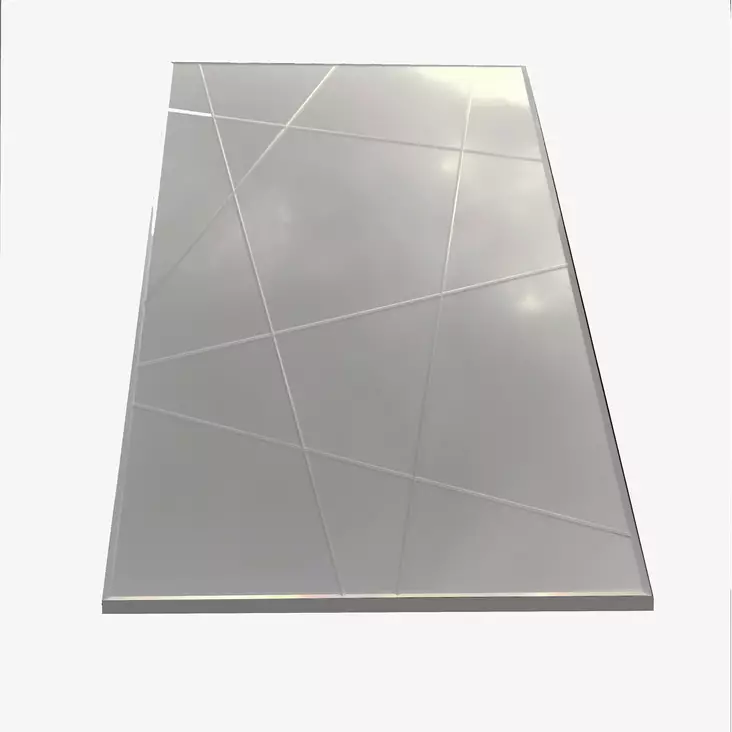 Hopea Peili 62x2,2x130 cm - Tyylikäs MDF Kaluste, Seinään Kiinnitettävä, Asennettu, Yksi Paketti - Peilit - 8681875986396 - 1