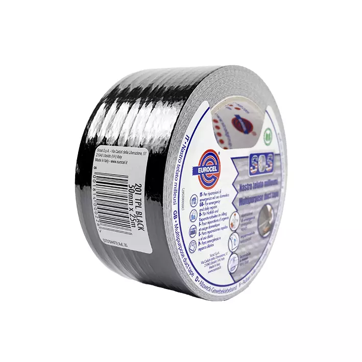 Ilmastointiteippi 50 mm x 25 m, musta - Rakennusteipit - 697-0001-76 - 3