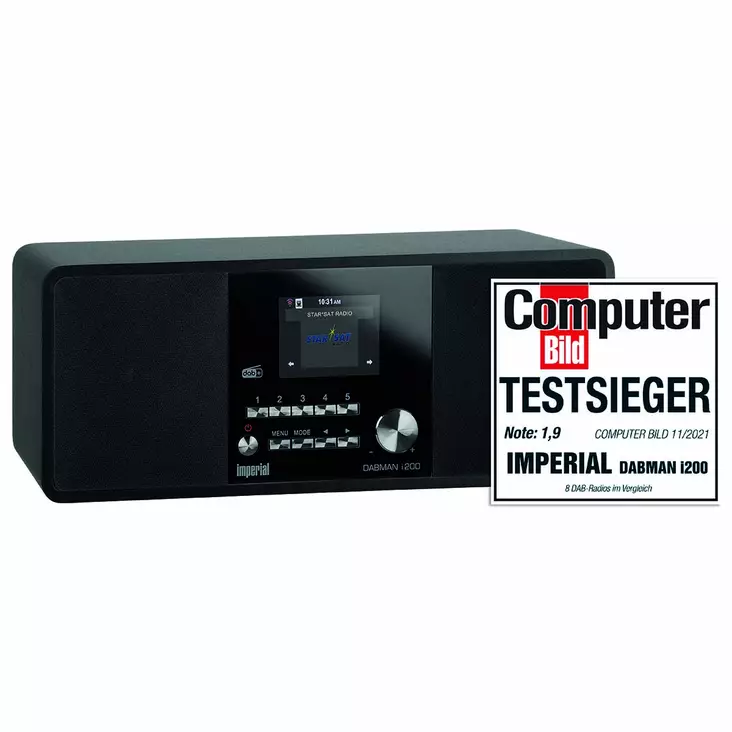 DABMAN i200 Monitoiminen stereoradio DAB+ / FM / Internet Musta - Radiot ja MP3/4-soittimet - 4024035231006 - 10