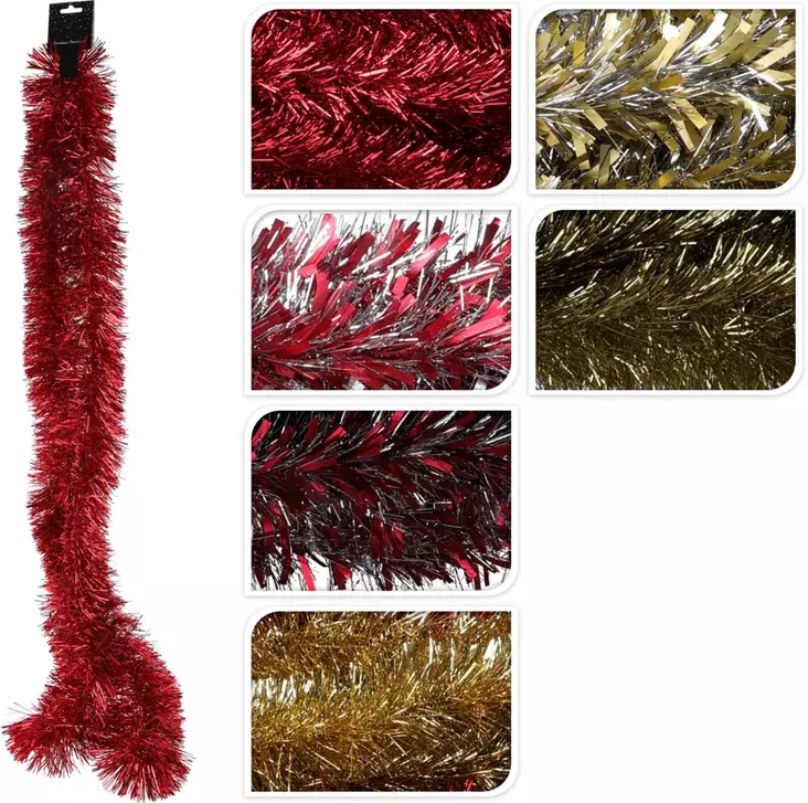 Joulukuusen koristenauha 200 cm - Joulukoristeet ja -tekstiilit - 8720573870306 - 1