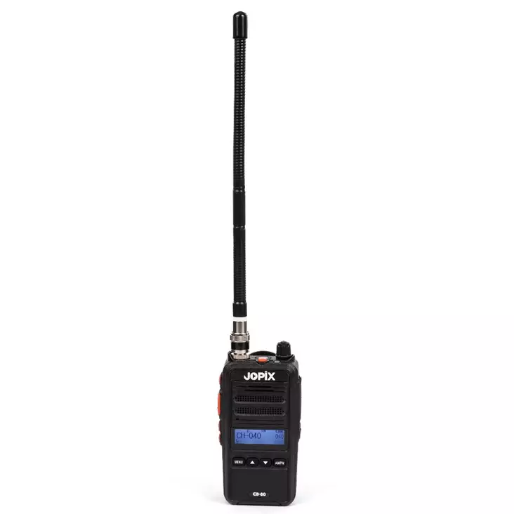 Kannettava radioasema CB JOPIX CB-80 AM/FM, ASQ, 40CH, 4W, 2600 mAh Li-Ion, musta - PNI tuotteet - 8435550818706 - 1
