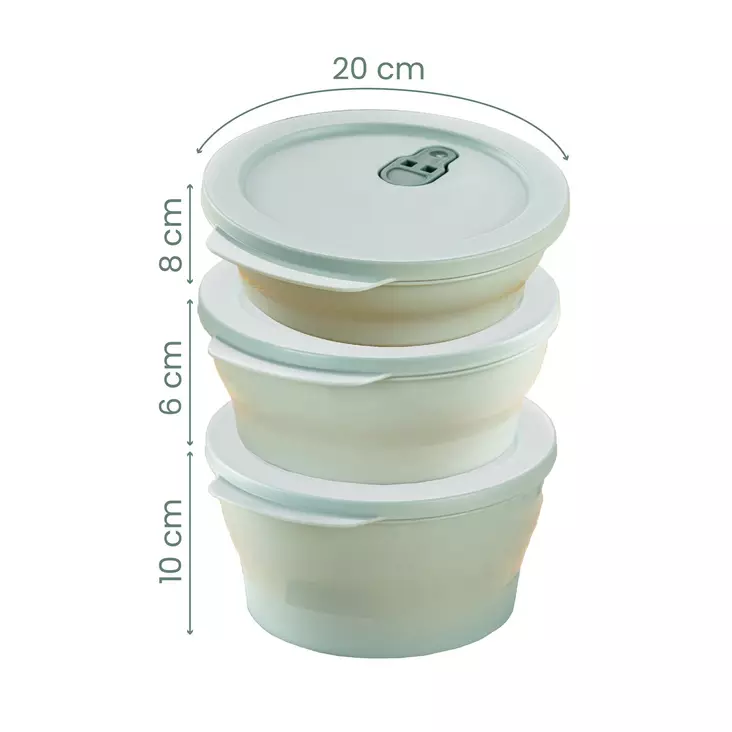 Keittiötarvikkeet: 9-osainen Säilytyslaatikko, Monivärinen, 100% Muovia, BPA-vapaa, Koko: 18,5x20x6/8/10 cm - Eväsrasiat ja ruoansäilytysastiat - 8684282978176 - 1