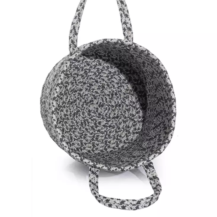 Koristeellinen Laatikko - Harmaa Antrasiitti, 100% Puuvillaa, Käsintehty, 25x50 cm, Elegantti Sisustuselementti - Säilytyslaatikot ja korit - 8683743770106 - 1