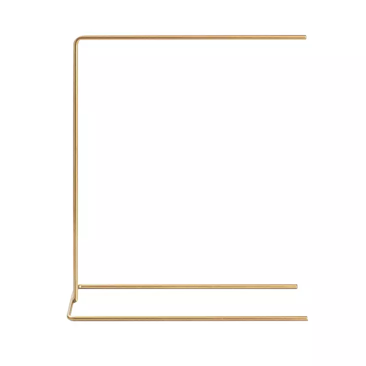 Korutelinejärjestäjä - Tyylikäs Kultainen 100% Metallinen Koruteline, Koko: 25x30x12 cm, Paino: 0,176 kg - Koristeet, koriste-esineet - 8683743938216 - 1