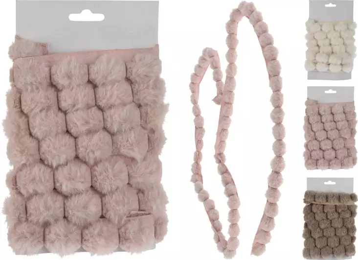 KÃ¶ynnÃ¶s Pompom Pallo 200 cm - Joulukoristeet ja -tekstiilit - 8721037191906 - 1