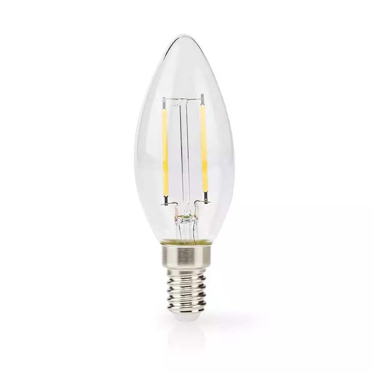 LED-lamppu E14 | Kynttilä | 2.2 W | 470 lm | 2700 K | Lämmin Valkoinen | Retrotyylinen | 1 kpl | Kirkas - Nedis tuotteet - 5412810468676 - 10