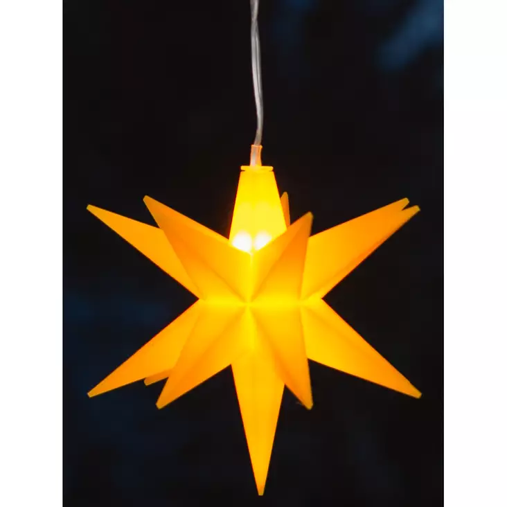 Led Valokoriste tähti roikkuva keltainen - Valokoristeet ja valohahmot - 6410416386096 - 1