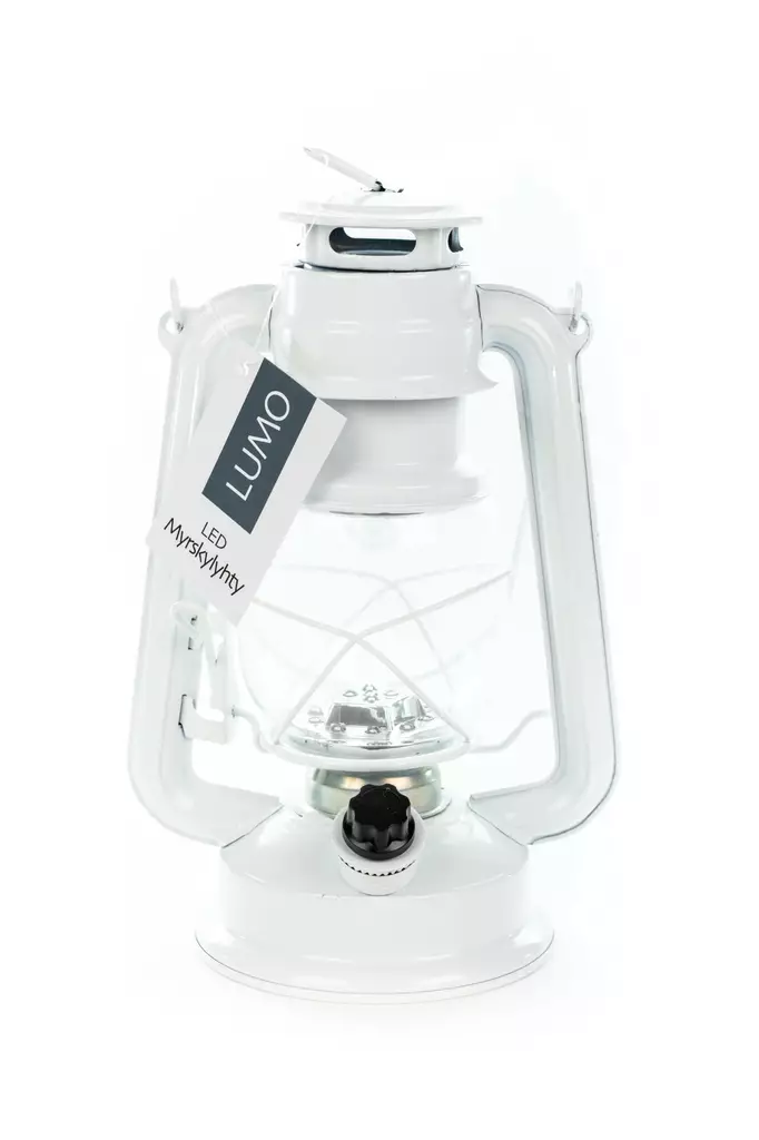 Lumo Led myrskylyhty 24cm valkoinen - Kynttilät ja lyhdyt - 6418536025406 - 1