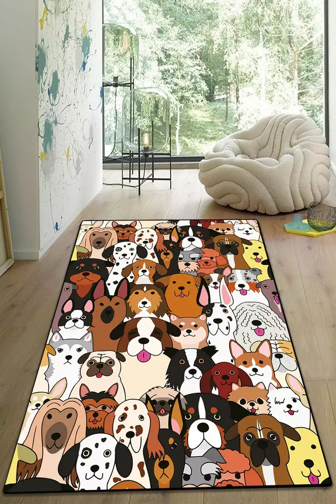 Matto (80 x 150), monivärinen, 80 x 150 cm, ylellinen, helppohoitoinen - Pienet matot ja käytävämatot - 8683743433186 - 1
