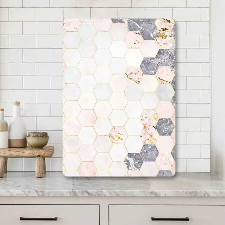 Monivärinen 100% Karkaistu Lasi Leikkuulauta 20x30 cm - Antibakteerinen, Helppo Puhdistaa, Liukumaton Silikonijalat - Keittiötyövälineet - 8684283725236 - 1