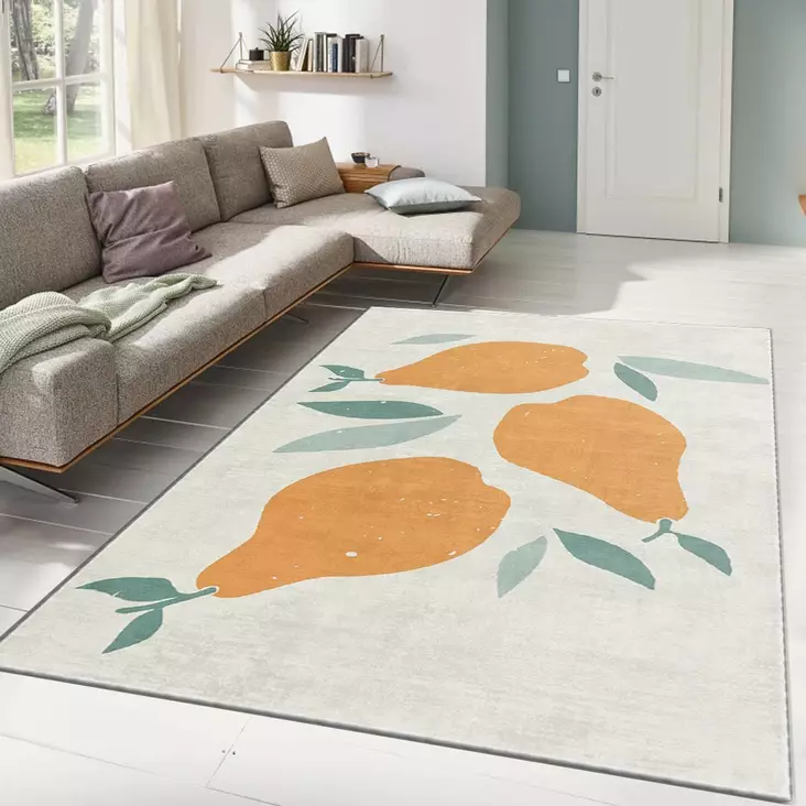Monivärinen 160x230 cm Polyesterimatto - Liukumaton, Konepestävä, Digitaalipainettu, Raschel-neulottu, 10 mm Nukka - Suuret ja keskikokoiset matot - 8682870684256 - 1