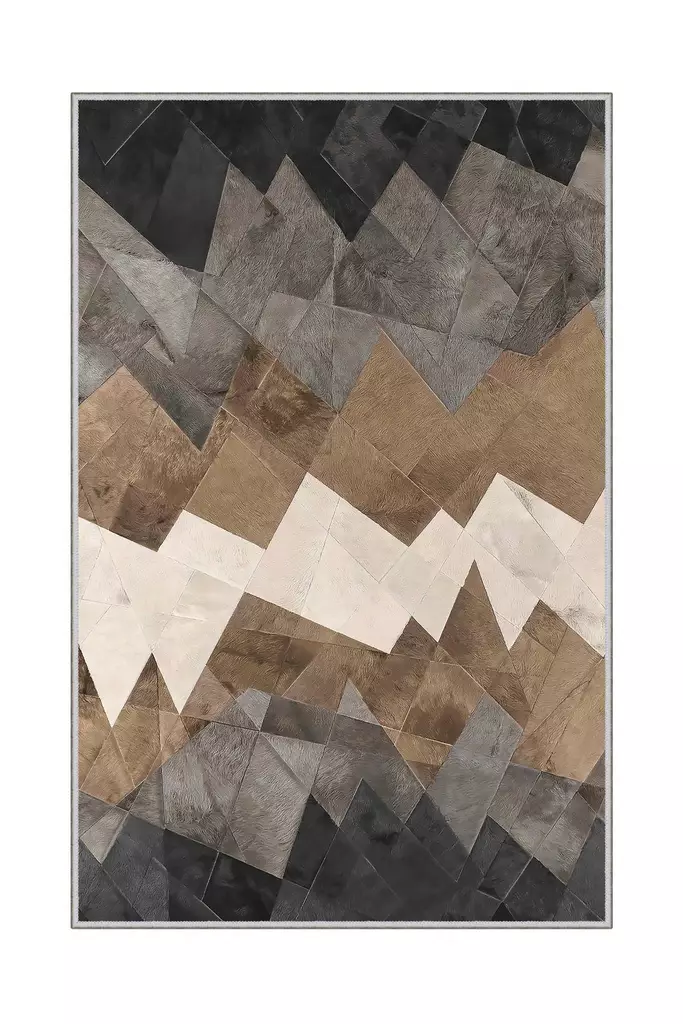 Monivärinen 180x280 cm 100% Polyesteri Matto - Antibakteerinen, Konepestävä, Liukumaton, 3D Digitaalinen Painatus - Suuret ja keskikokoiset matot - 8682870608436 - 1