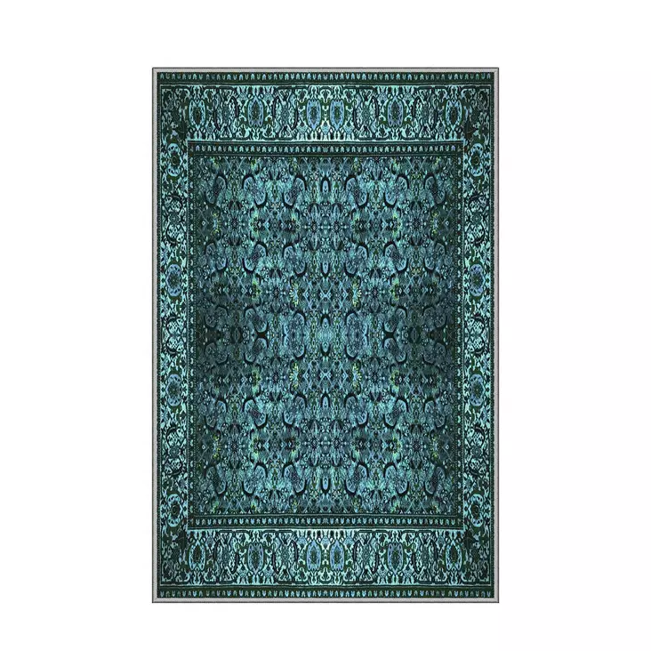 Monivärinen 180 x 280 cm Konepestävä Antibakteerinen 3D-Digipainettu Polyesterimatto Liukumaton Alusta - Suuret ja keskikokoiset matot - 8682870040496 - 1
