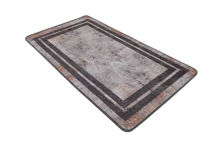 Monivärinen Antibakteerinen Kylpymatto 70x120 cm - 100% Polyesteri, 10 mm Nukka, Liukumaton, Konepestävä 30°C - Kylpyhuonematot ja kosteantilan matot - 8683342800716 - 1