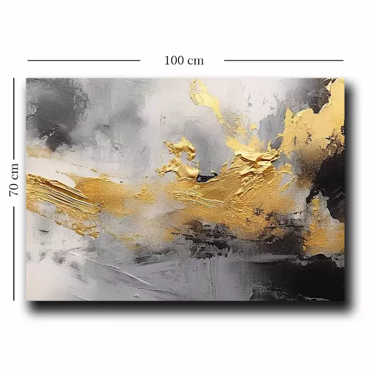 Monivärinen Koristeellinen Canvas-taulu 70x100 cm - 100% Canvas, 2,8 mm Paksuus, 100% Mäntykehys, Tyylikäs Sisustus - Taulut ja kehykset - 8684282626176 - 1