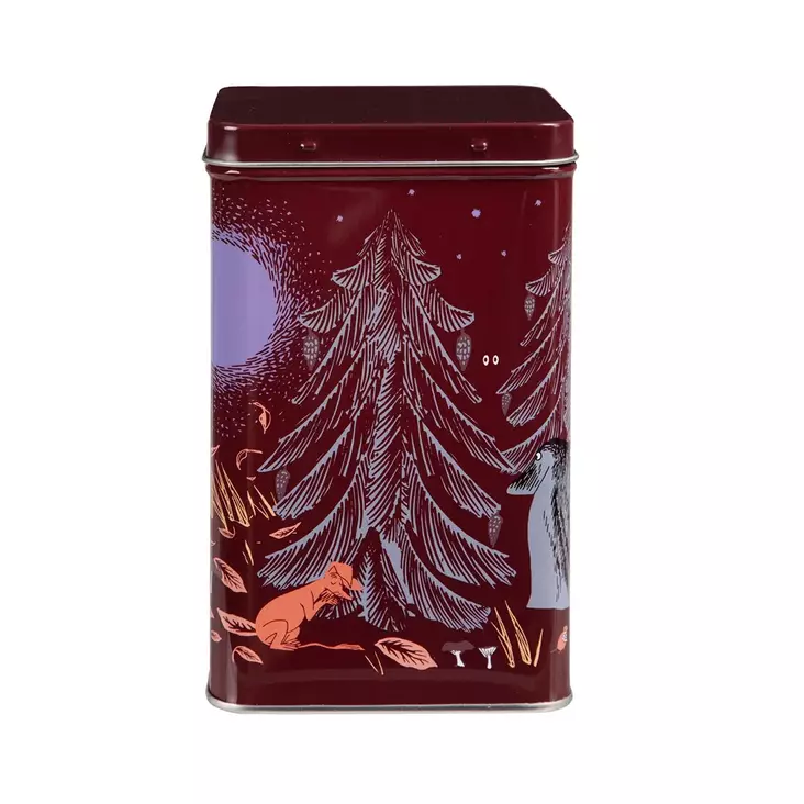 Neliökahvipurkki Muumi Ikimetsä punainen - Päivittäiskeittiötarvikkeet - 6416550230486 - 1