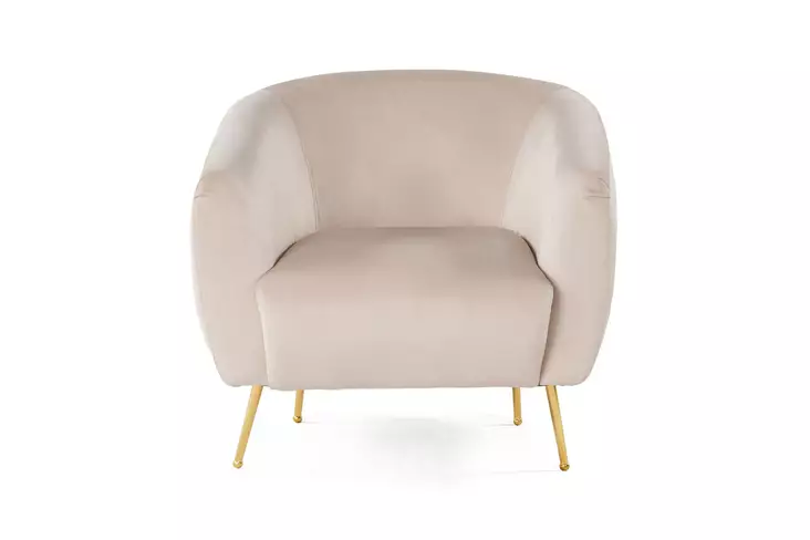 Nojatuoli, beige, 70 cm x 82 cm x 82 cm, mukava, kestävä - Nojatuolit - 8683742976066 - 1