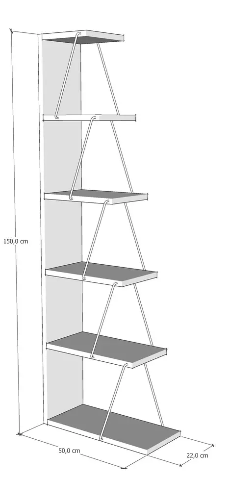 Olohuoneen Kalustesetti - Anthracite Musta - 100% Melamiinipinnoitettu Lastulevy - Metallirunko - Useita Hyllyjä - 3 Pakettia - Huonekalut - 8683742690146 - 1