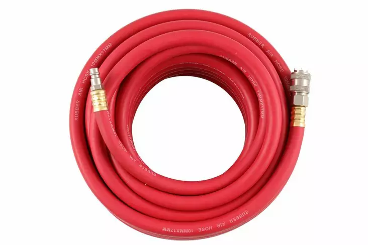 Paineilmaletku 10 m kumi, pikaliittimet, halkaisija 10x17mm - Paineilmaletkut ja liittimet - 6410416172026 - 1