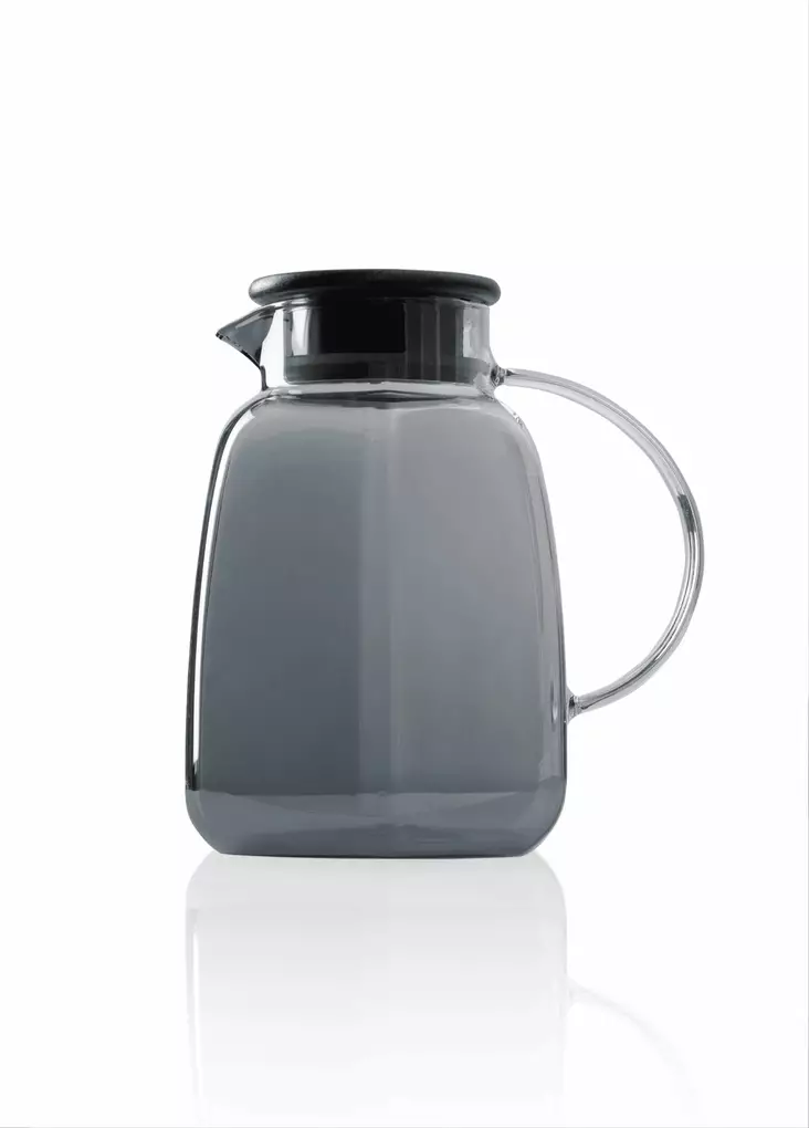 Pullo, harmaa, 20 x 14 x 20 cm / 2000 ml, kestävä, ekologinen - Tarjoiluastiat - 8684283558766 - 1