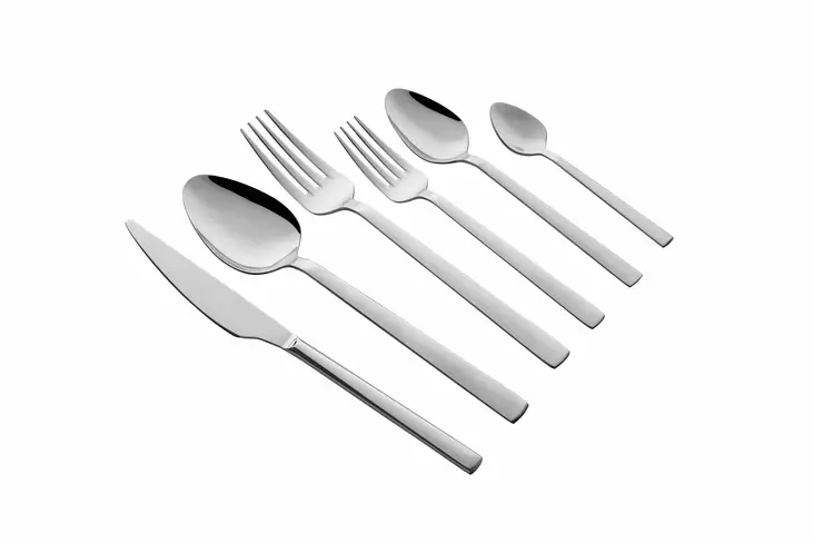 Ruokailuvälinesetti (36 osaa), chrome, 21 x 4,2 cm, kestävä, tyylikäs, käytännöllinen - Aterimet ja ottimet - 8684283549146 - 1