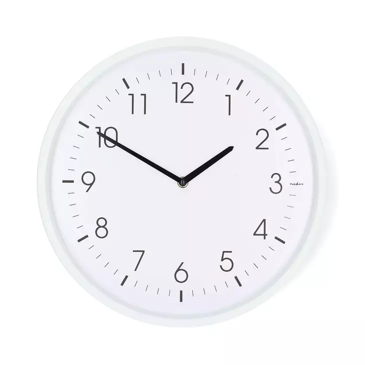 Seinäkello | Halkaisija: 360 mm | ABS-Muovi | Hiljainen liike | Valkoinen - Kellot - 5412810473946 - 10