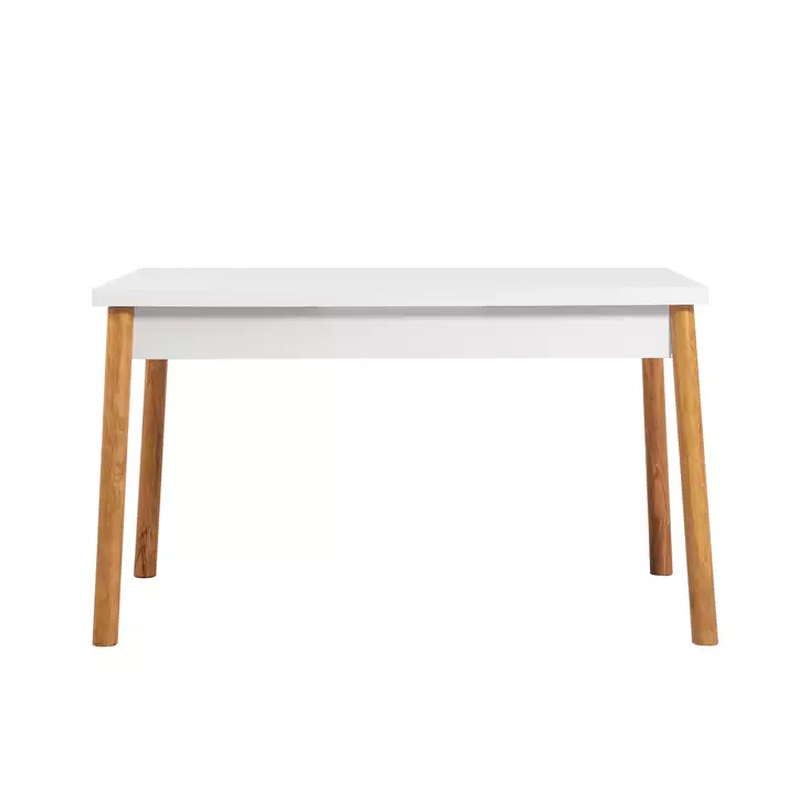 Skandinaavinen Ruokapöytä - Atlantic Pine White - 120x77x75 cm - 100% Melamiinipinnoitettu - Puujalat - 2 Pakkausta - Ruokapöydät - 8683342722186 - 1