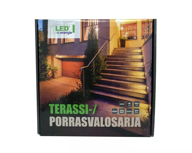 Terassi-/ja porrasvalosarja 4 x 1W - Ulko- ja pihavalaisimet - 6418536009376 - 1