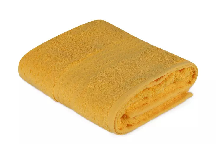 Tummankeltainen Käsipyyhe 100% Puuvillaa 50x90 cm - Konepestävä 40 °C - Ylellinen ja Imukykyinen 500 gr/m² - Pyyhkeet ja kylpytakit - 8681181630976 - 1